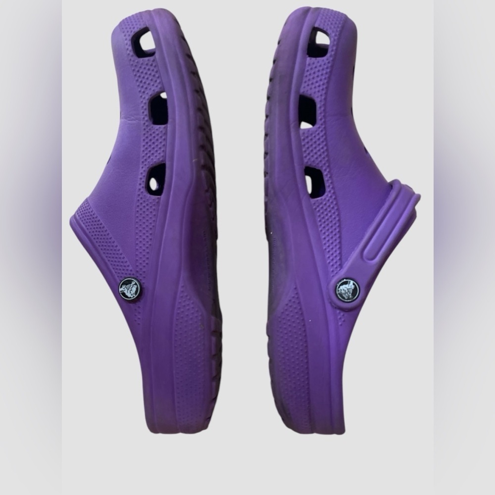 CROCS Original Classic Purple Clogs Sandals Shoes Mens 11 Preowned - Picture 4 of 6